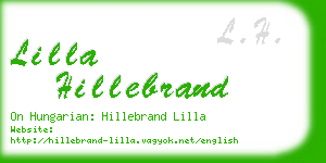 lilla hillebrand business card